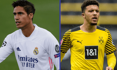 Jadon Sancho and Raphael Varane sign for Man Utd