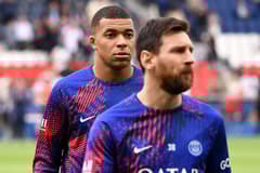 Kylian Mbappe and Lionel Messi at PSG