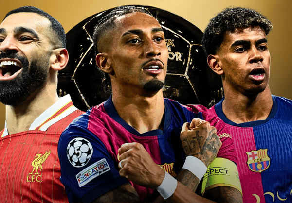 Mohamed Salah, Raphinha, Lamine Yamal, Ballon d'Or