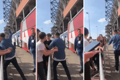 Steven Berghuis vuistslag