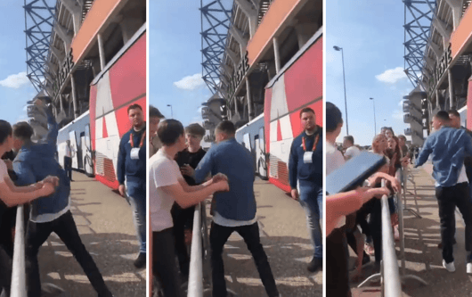 Steven Berghuis vuistslag