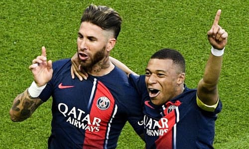 Sergio Ramos, Kylian Mbappe, PSG, 2022/23