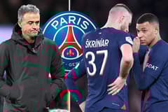Luis Enrique, Milan Skriniar, Kylian Mbappe, PSG, 2023/24
