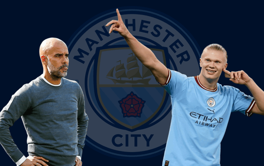 Josep Guardiola, Erling Braut Haaland, Manchester City, 2022/23