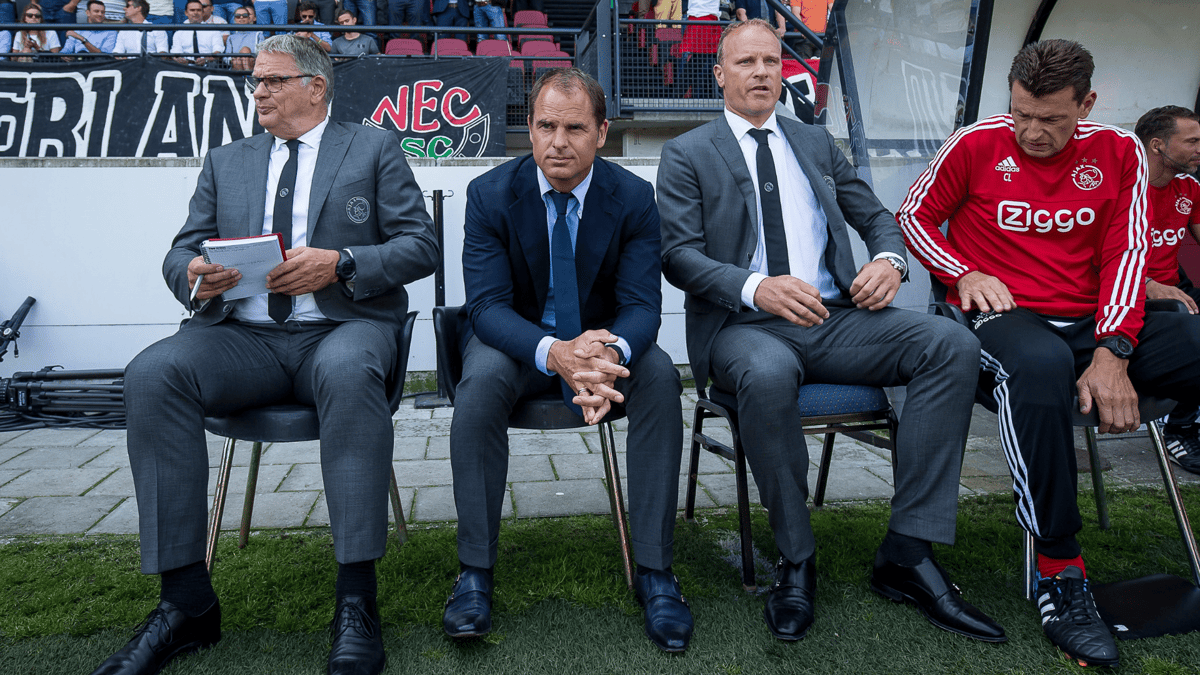 Frank de Boer, Hennie Spijkerman, Dennis Bergkamp, Ajax