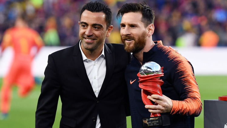 Xavi and Messi