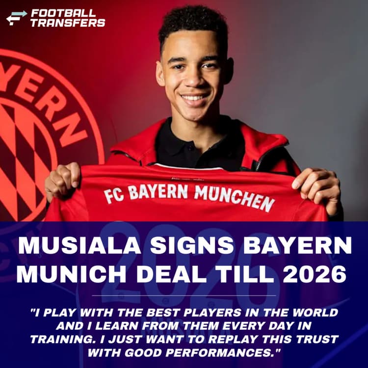 Jamal Musiala commits future to Bayern Munich with new five-year deal