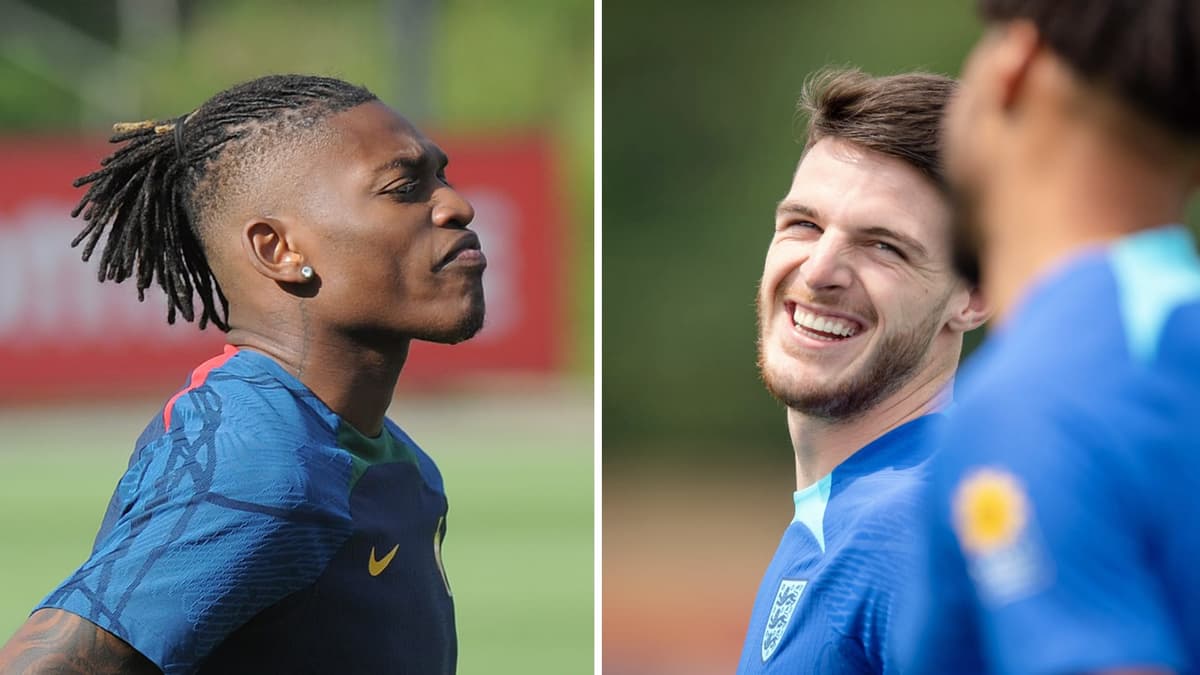 Rafa Leao and Declan Rice.