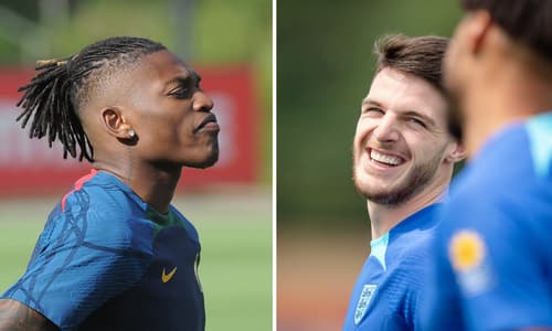 Rafa Leao and Declan Rice.