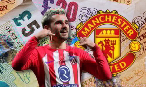 Antoine Griezmann has been linked with Man Utd