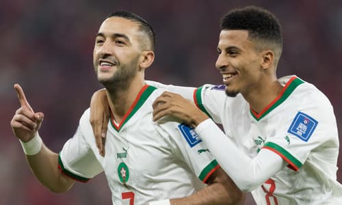 Hakim Ziyech and Azzedine Ounahi, Morocco, 2022/23
