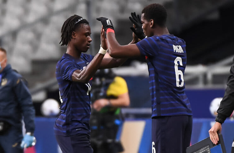 Eduardo Camavinga playing for France