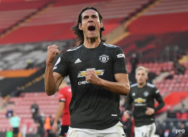 Cavani has scored seven times in 25 matches for Man Utd