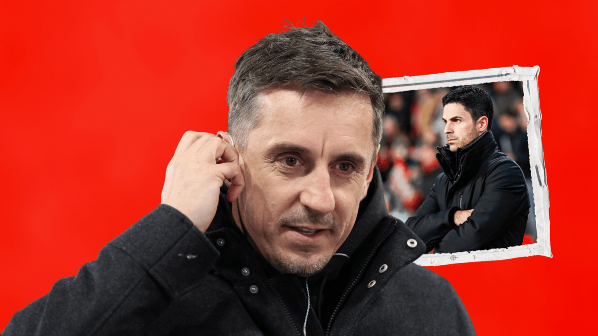 Gary Neville, Mikel Arteta, Arsenal