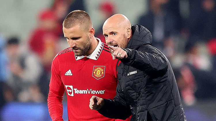 Luke Shaw was selected ahead of Maguire