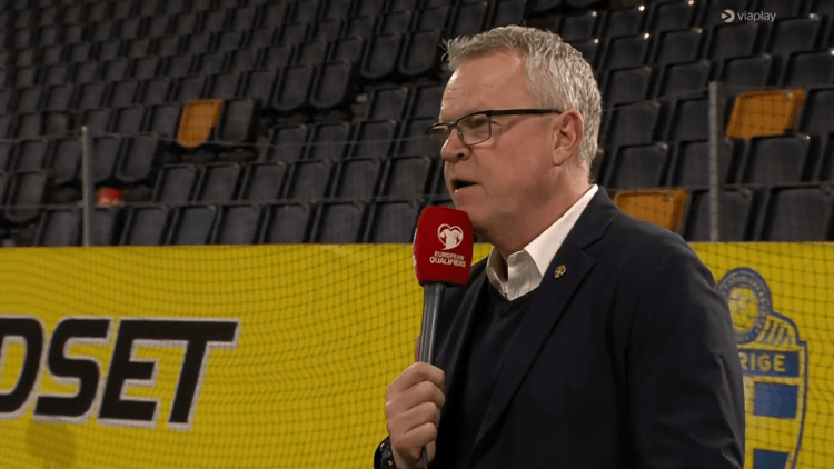 Janne Andersson was duidelijk niet gediend van de vragen van Bojan Djordjic 