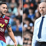 Sean Dyche and Josh Brownhill