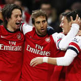 Tomas Rosicky, Mathieu Flamini, Mikel Arteta, Mesut Ozil, Arsenal
