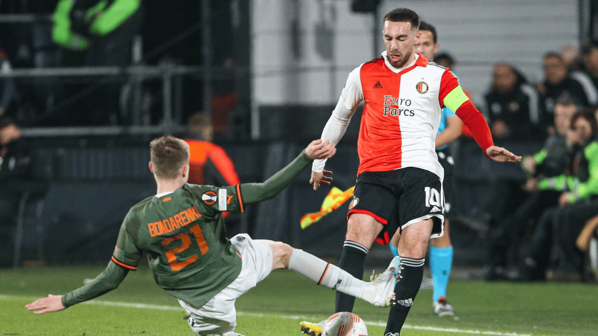 Artem Bondarenko, Orkun Kokcu, Feyenoord-Shakhtar