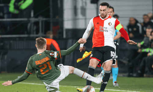 Artem Bondarenko, Orkun Kokcu, Feyenoord-Shakhtar
