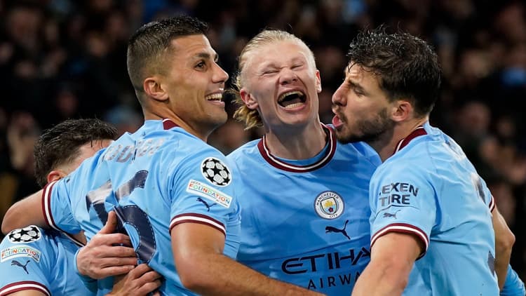 Haaland won the treble with Man City