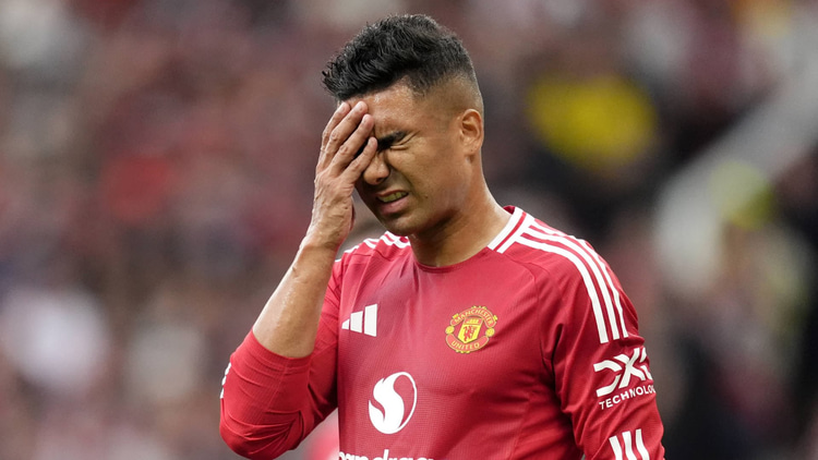 Casemiro was glued to the Man Utd bench earlier this year