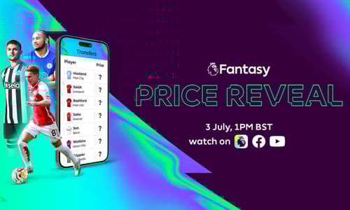 A graphic promoting the 2023/24 FPL price reveal