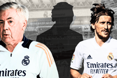 Vinícius Júnior, Luka Modric, Carlo Ancelotti