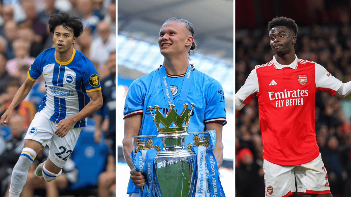 Kaoru Mitoma, Erling Haaland, Bukayo Saka