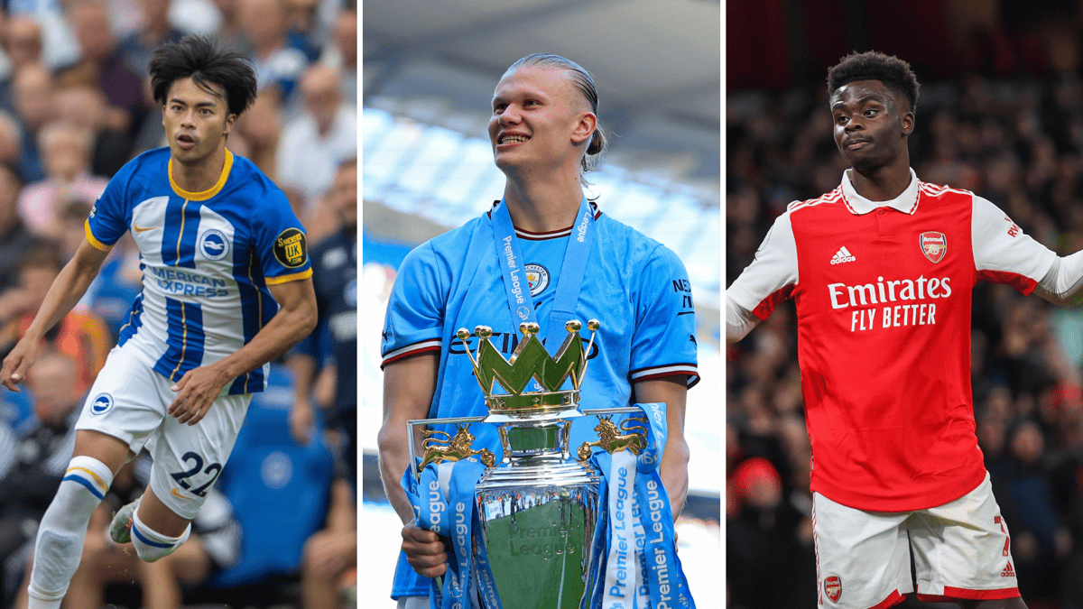 Kaoru Mitoma, Erling Haaland, Bukayo Saka