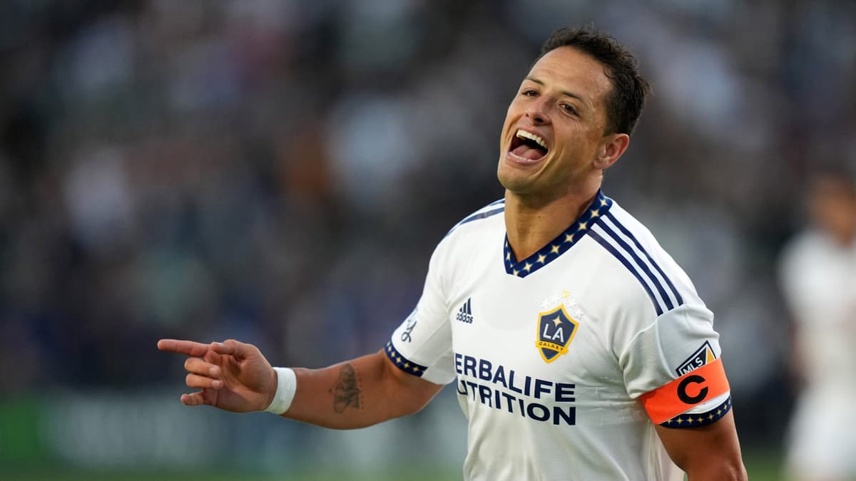 Javier "Chicharito" Hernandez in action for LA Galaxy.