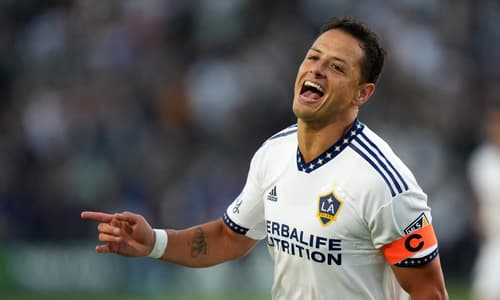 Javier "Chicharito" Hernandez in action for LA Galaxy.