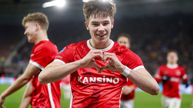 Wouter Goes maakte onlangs tegen SC Cambuur zijn eerste doelpunt voor AZ.