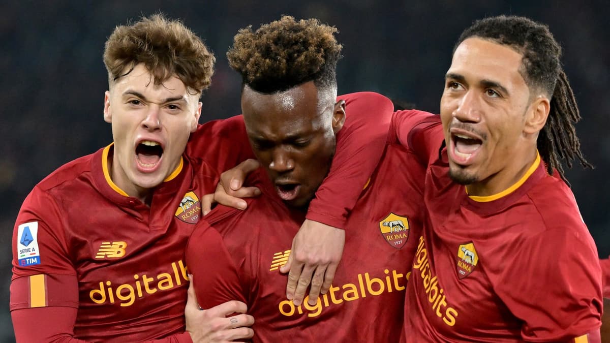Nicola Zalewski, Tammy Abraham, Chris Smalling, Roma, 2022/23