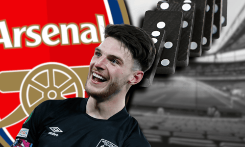 Declan Rice, Arsenal, domino