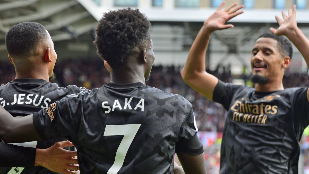 Gabriel Jesus, Bukayo Saka and William Saliba