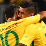 Neymar and Paulinho, Brazil