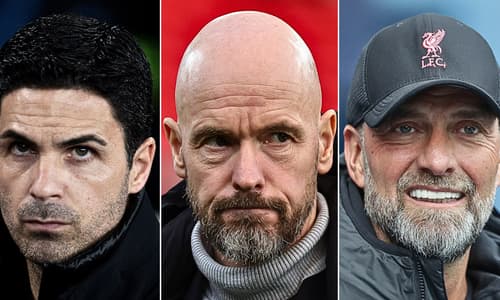 Mikel Arteta, Erik ten Hag, Jurgen Klopp