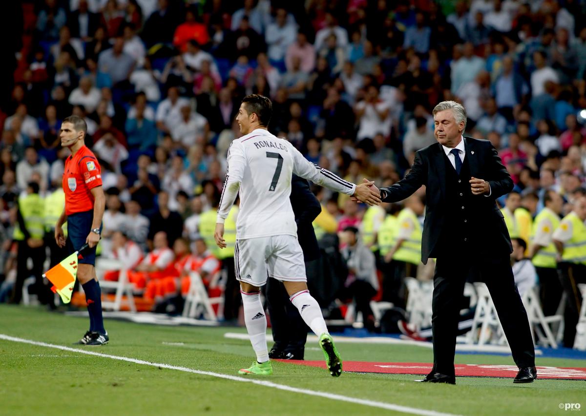 Cristiano Ronaldo and Carlo Ancelotti, Real Madrid