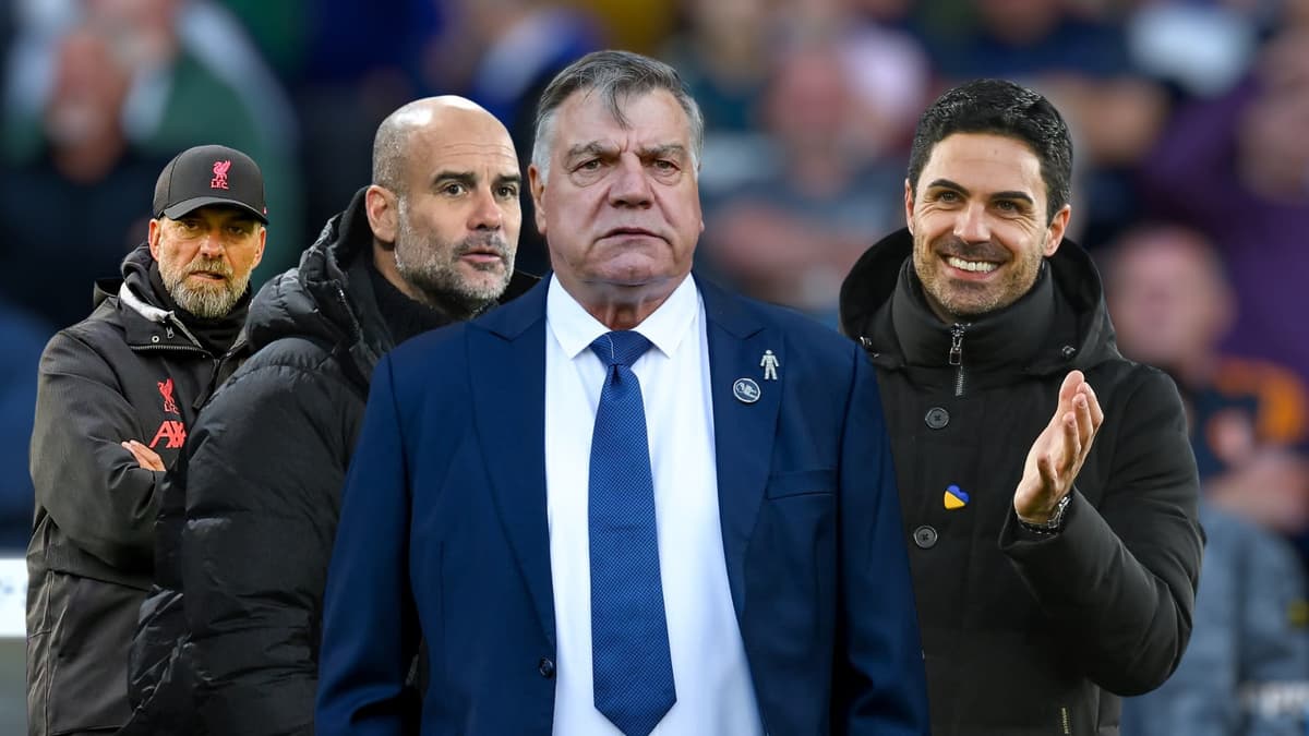 Sam Allardyce, Jurgen Klopp, Pep Guardiola, Mikel Arteta