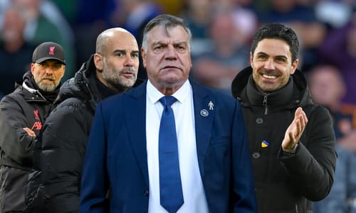 Sam Allardyce, Jurgen Klopp, Pep Guardiola, Mikel Arteta
