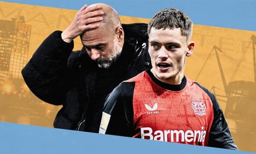 Pep Guardiola, Florian Wirtz, Man City
