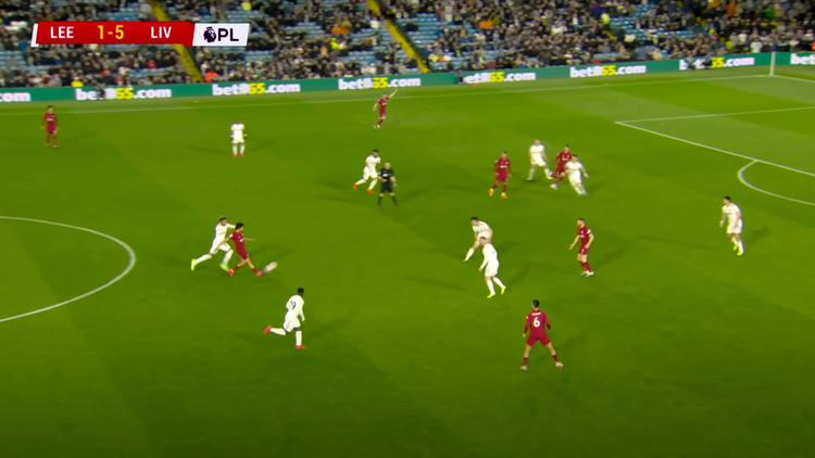 Trent's range of passing comes to the fore in midfield.