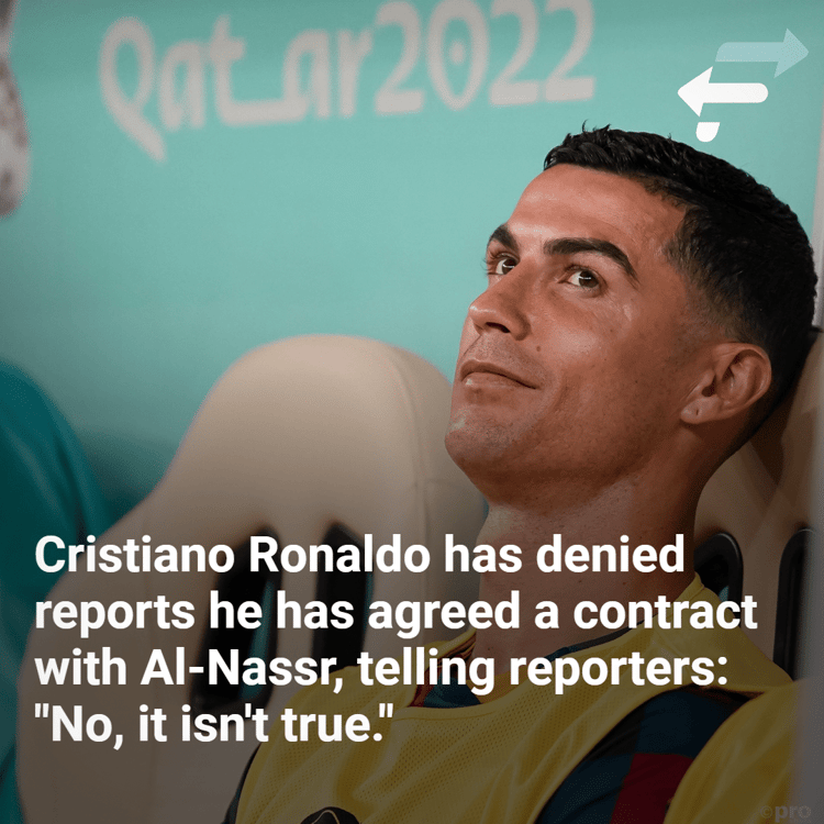 Ronaldo after Portugal v Switzerland