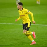 Jadon Sancho for Borussia Dortmund v Borussia Monchengladbach in the Bundesligs
