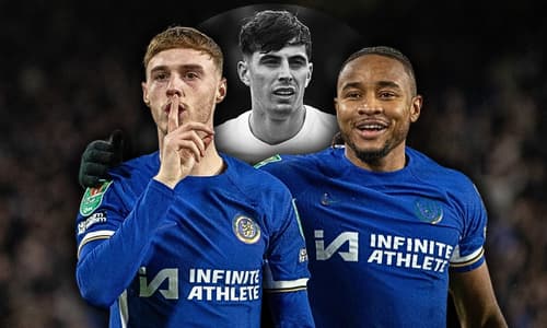 Cole Palmer, Christopher Nkunku, Kai Havertz, Chelsea