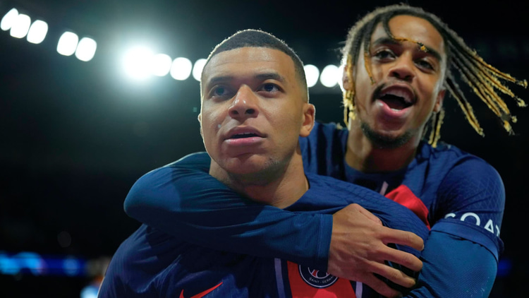 Bradley Barcola, Kylian Mbappe, PSG