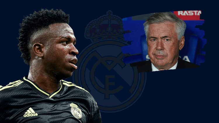 Vinicius Junior and Carlo Ancelotti