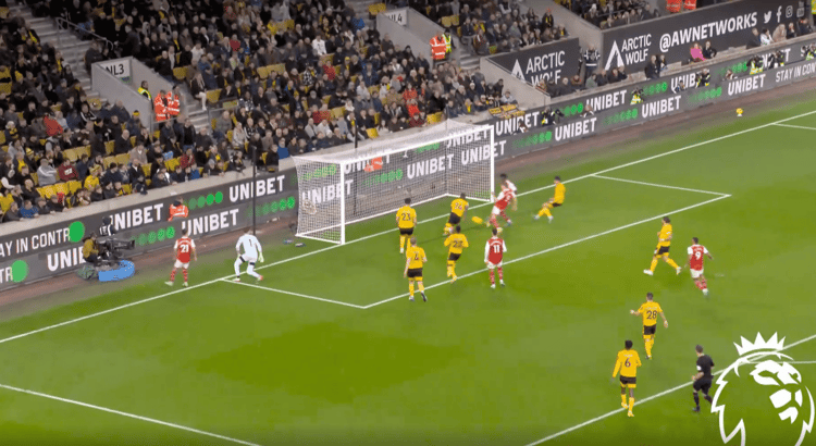 Odegaard taps in against Wolves