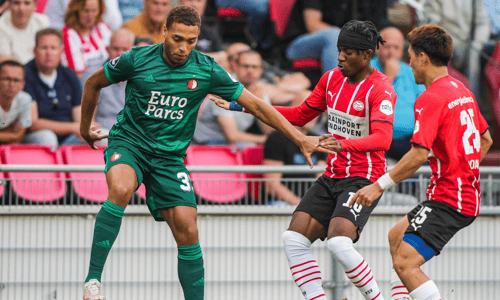 Cyriel Dessers, Noni Madueke, Ritsu Doan, PSV, Feyenoord